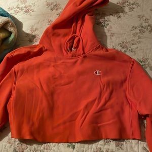 orange cropped champion hoodie, good condition don’t wear it as much
